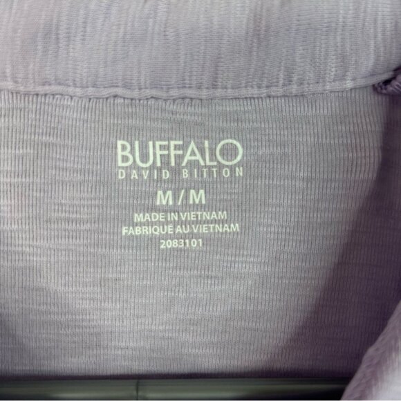 Buffalo David Bitton tshirt tee Lavender Button-Down Women's Shirt - Picture 6 of 9